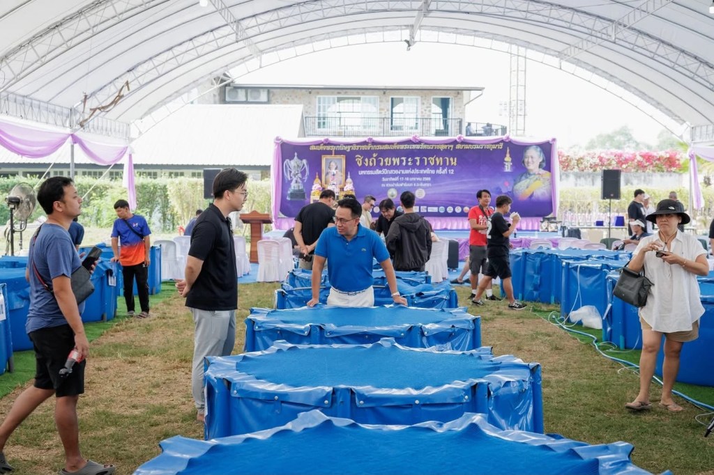 พื้นที่บ่อประกวดปลาคาร์ฟภายในงาน งาน The 9th ZNA East Thailand Young Koi Show 2026