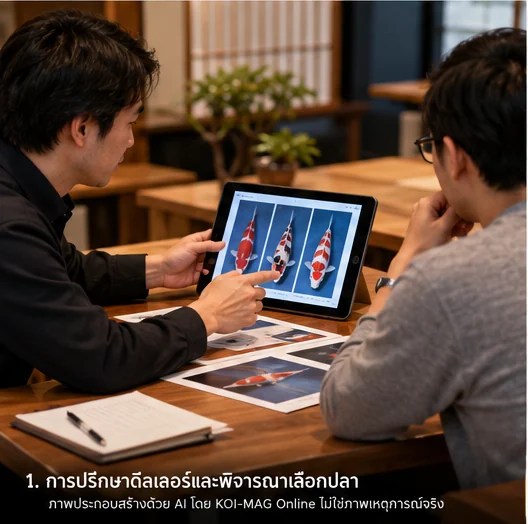 ภาพประกอบบุคคลสมมติปรึกษาดีลเลอร์ สร้างด้วย AI
